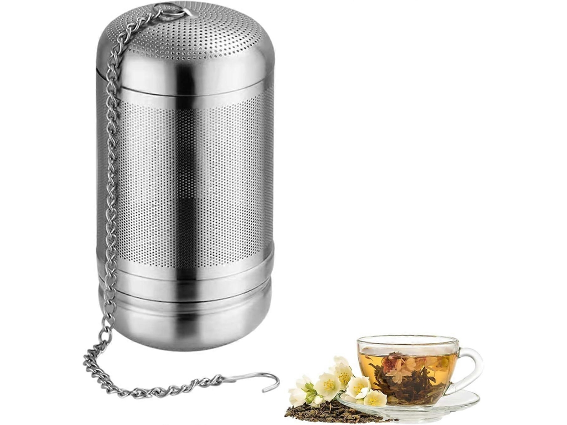 Infusor De Té De Acero Inoxidable 304, Colador Reutilizable Con Cadena Y Gancho Para Taza, Tetera Y Vidrio