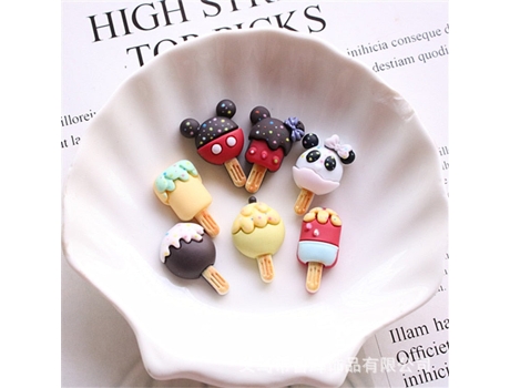 Mini helado de caramelo lindo juguete de dibujos animados para slime arcilla encanto caja del teléfono muñeca juguete decoración de bricolaje - aHe...