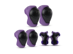 Skate equilíbrio bicicleta patinação conjunto de proteção DIGITALLAB S (22,5-37,5 Kg, Morado)
