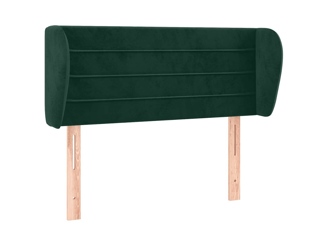 Maison Exclusive - Cabecero De Terciopelo Verde Oscuro 83x23x78/88 Cm