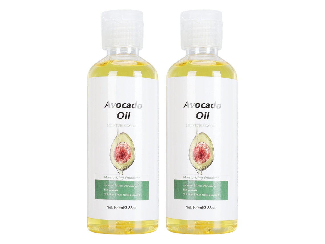 Unidades De Aceite Puro De Aguacate, Hidratante Y Rico En Nutrientes Para El Cuidado De La Piel Y El Cabello, 100 Ml.