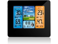 XYVONA Estação De Previsão Do Tempo Para Ambientes Internos E Externos, Estações Meteorológicas Sem Fio Com Visor Lcd Colorido E Despertador Digital, Monitor