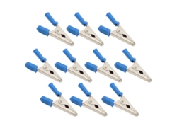 10 Terminales De Cocodrilo De Latón J.60047 Con Apertura De 20 Mm, 30 A Y 3000 V Para Pruebas Eléctricas De Baterías De Vehículos.