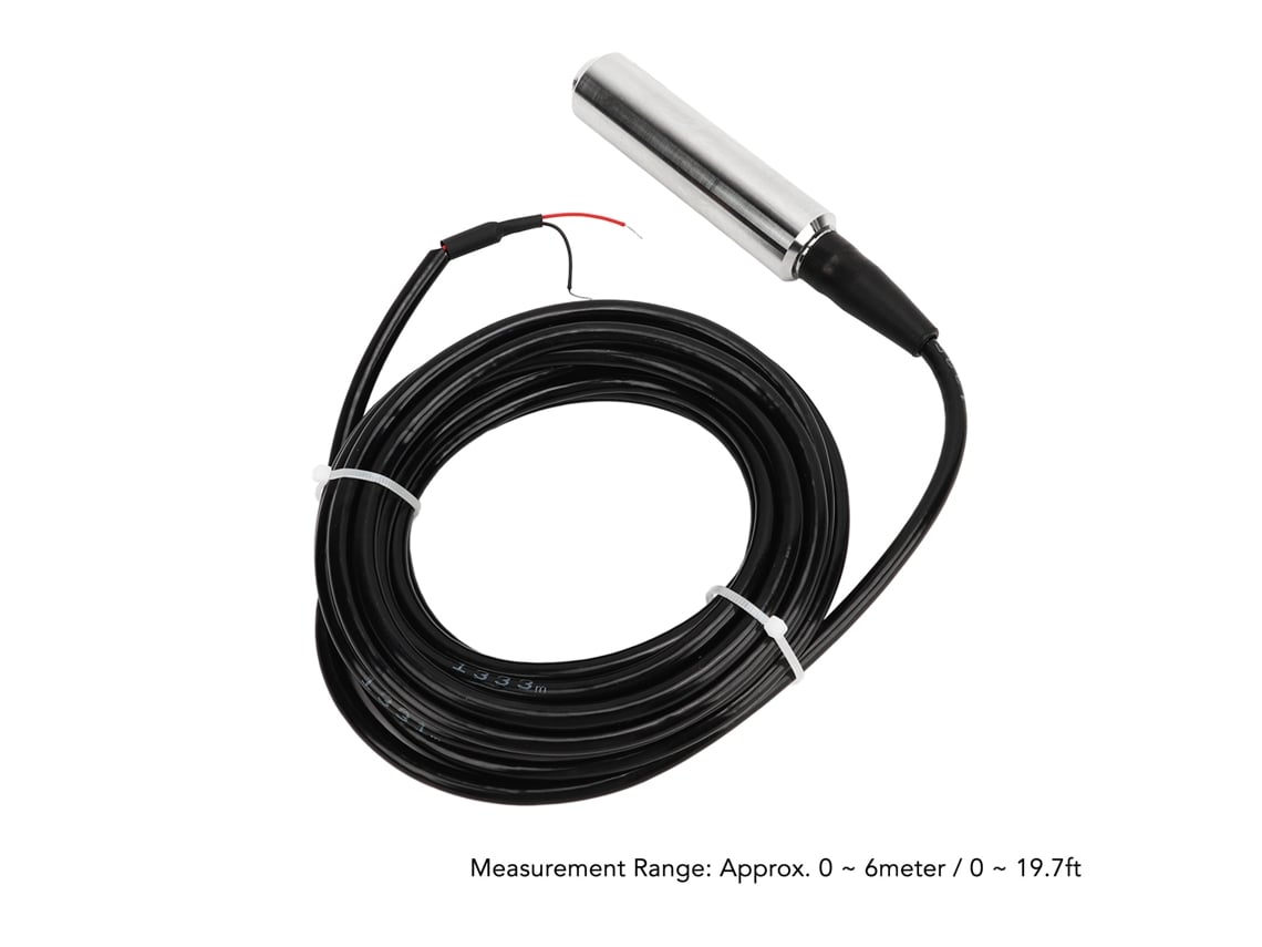 2026dz - Sensor de nivel de agua, sonda de 4-20 mA, transmisor, controlador, interruptor de flotador, 0-6 m, 24 V CC