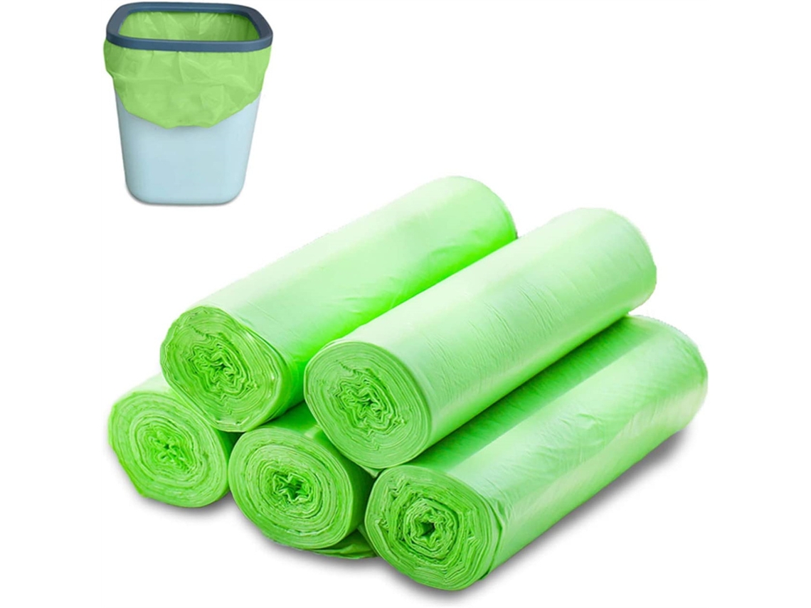 MEOIRUERY Bolsas para Residuos Orgánicos Resistentes a Rasgaduras, Compostables y Biodegradables, 100 Unidades, para Cocina