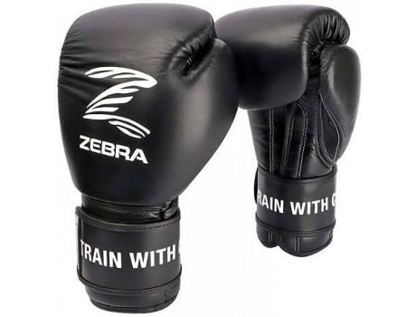 Guantes de Boxeo ZEBRA Pro Signature (Negro - 12 OZ)