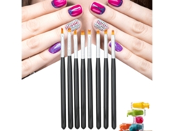 Juego de 8 pinceles para decoración de uñas, dibujo de flores y pinceles para manicura degradados KOFIHETY