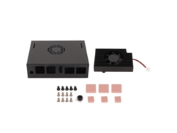 Caixa De Metal Com Ventilador Para Placa Visionfive2 Dissipação De Calor Ip30 Liga De Alumínio