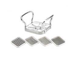 Cortador manual de papas fritas, rebanador y fabricante de papas fritas de acero inoxidable Rosewell