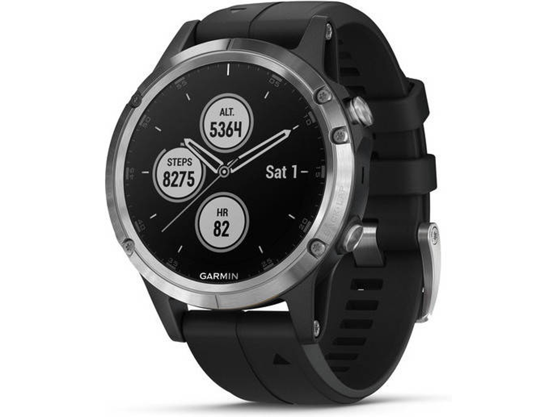 Reloj deportivo GARMIN Fénix 5 Plus (Bluetooth - 18 h de autonomía - Negro)