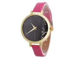 Relógio feminino Alliage Quartz Pulse com pulseira delicada (Ouro Rosa Preto)