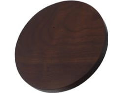 Soporte Redondo Madera Maciza Figuras Coleccionables Acabado Artesanal Fiable Elegante Salones Escaparates