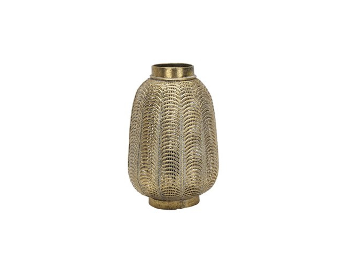 Lámpara De Mesa Trikala Cuero Envejecido 1xe27 (39xø25x25cm)