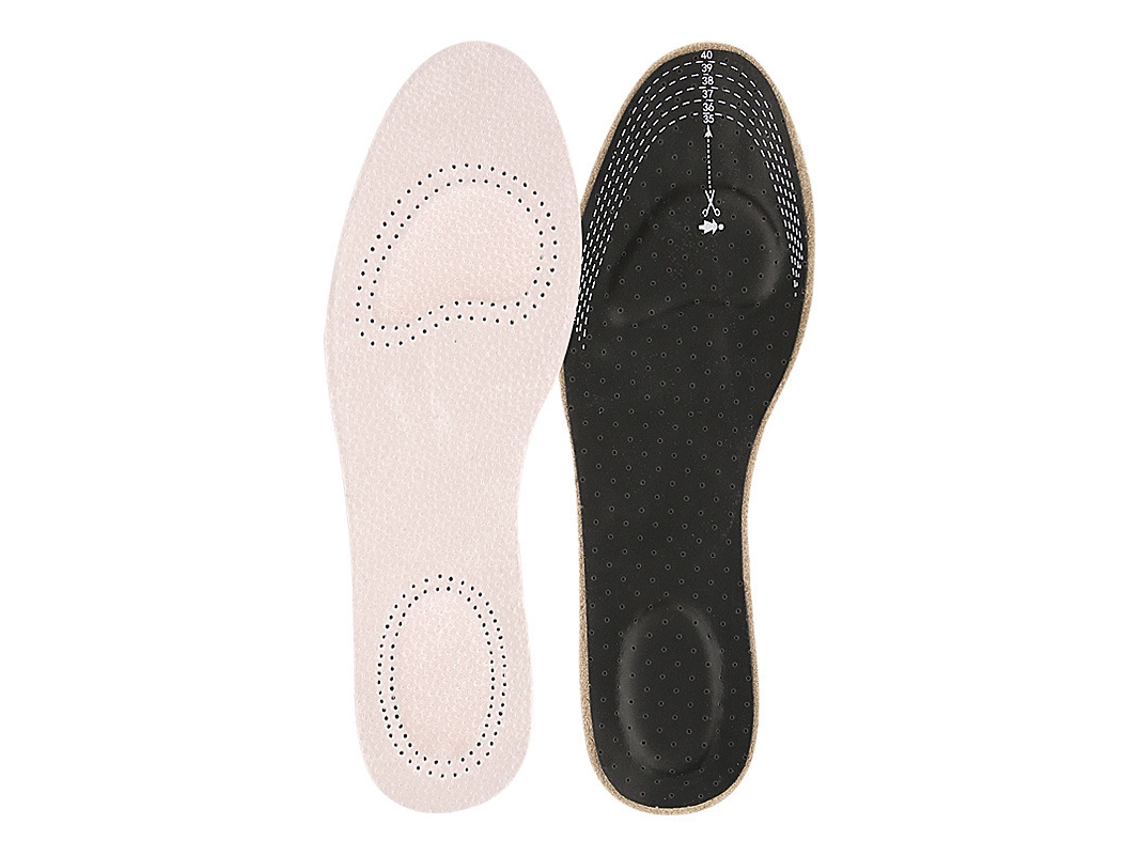Palmilhas De Calçado Com Absorção De Choque De Látex Com Suporte Para O Calcanhar E Arco, Corte Para Ajustar