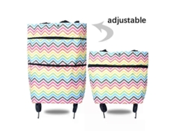 Bolsa de compras plegable, carrito con ruedas, organizador de verduras, portátil. GOKOCO