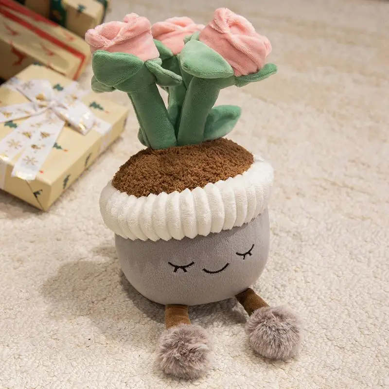(estilo 6, Aprox. 30 Cm) Brinquedo De Pelúcia Realista De Tulipa Suculenta