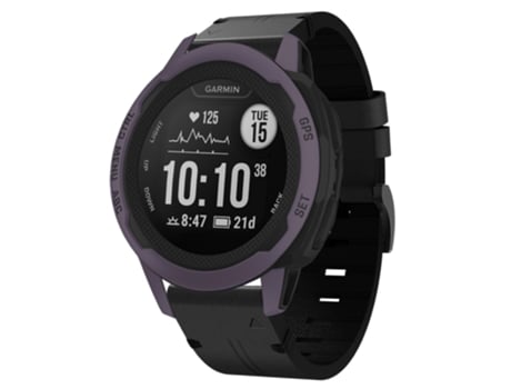 Correa Smartwatch para Garmin Instinct 2S 20mm con Hebilla de Cuero y Acero (Negro)