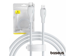 Cable BASEUS Pudding Series Cable de Carga Rápida Type-C a IP 20W 2M Blanco