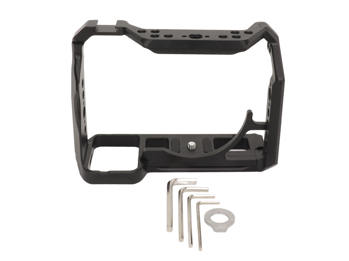 Cage Para Cámara A1 De Aluminio Protector Con Cold Shoe Y Agujeros 1/4 Y 3/8 Pulgadas Antideslizante