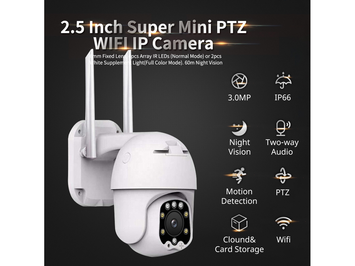 2026-cámara Ptz Exterior Inalámbrica De Seguridad Para Hogar 1080p Impermeable