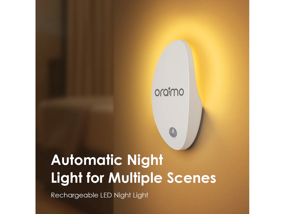 2026-oraimo Smartnightlight Luz Nocturna Led Recargable Para Múltiples Escenas