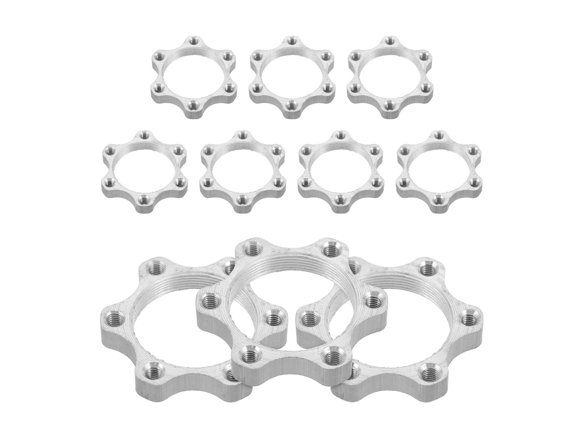 Juego de 10 adaptadores para freno de disco de bicicleta, 34 mm, aleación de aluminio.