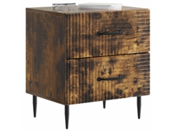 Maison Exclusive - Armario De Noche Con Cajón Roble Ahumado 43 X 34,5 X 47,5 Cm