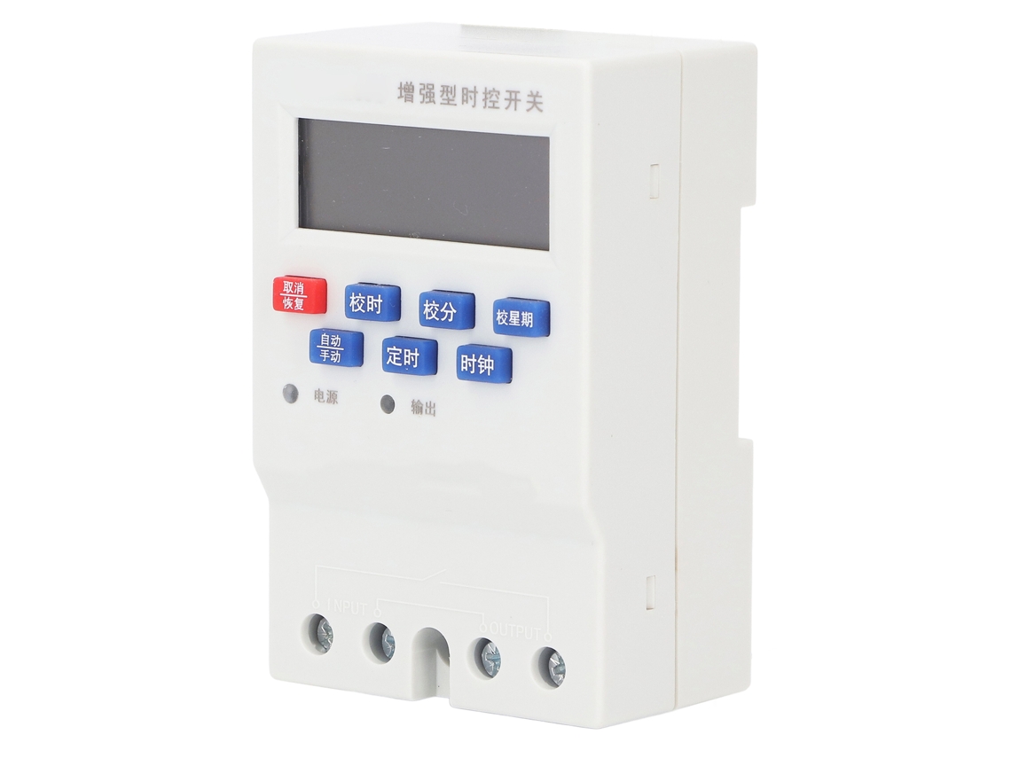Temporizador digital programable de 25 A con control automático y memoria de energía