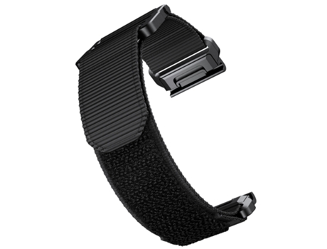 Correa de Reloj Inteligente para Garmin Fenix 7X Nylon con Cierre de Gancho y Bucle (Negro)