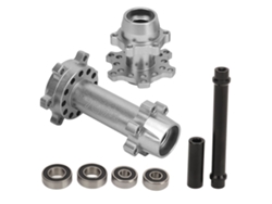 Nuevos Mochos De Eje Hexagonal De Aluminio Para Ruedas Moto Rc, Delantero Y Trasero, Para Losi 1/4 Promoto Mx, Plata