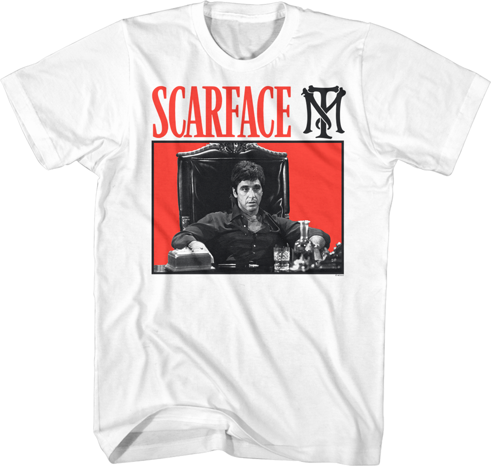 Camiseta Unisexo DEEPSTONE When You Get The Money You Get The Power Scarface Blanco (L)