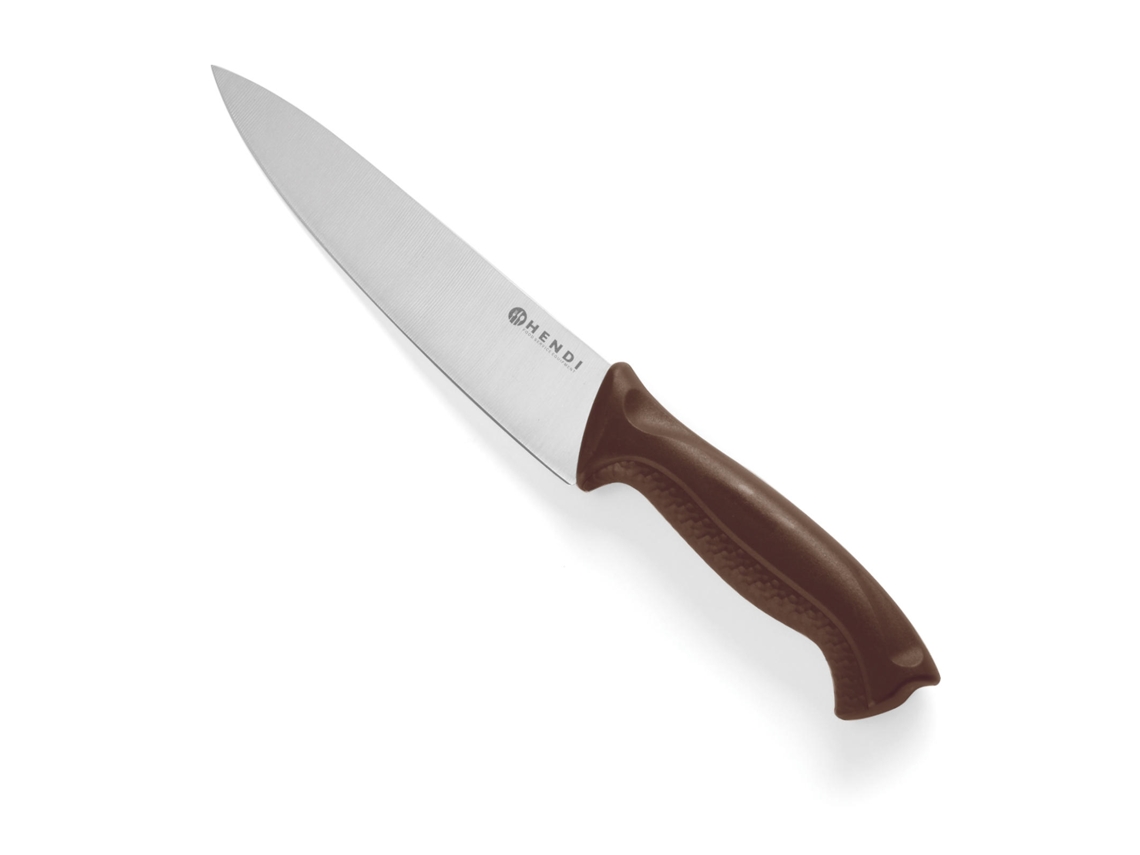 Cuchillo de cocina para embutidos y carnes cocidas HACCP 320 mm Marrón HENDI 842669