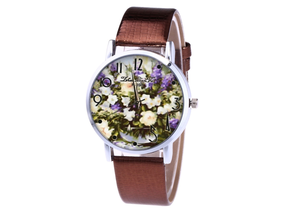 Reloj De Pulsera De Cuarzo Unisex Zhoulianfa, Cuero Sintético, Estilo Casual Y Moderno.