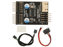 Adaptador Usb 9pin A Dual 9pin Tarjeta De Transferencia 1 A 2 Con Cable De Alimentación Sata