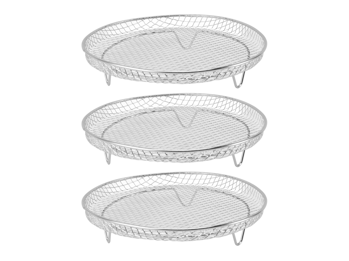 Juego De 3 Estantes Multicapa De Acero Inoxidable 304 De 8 Pulgadas Para Freidora Deshidratadora Cosori Instant Vortex.