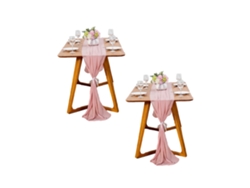 Camino de mesa para decoración de despedida de soltera, decoración versátil para eventos con mesa elegante y diseño lavable a máquina, mantel rústico