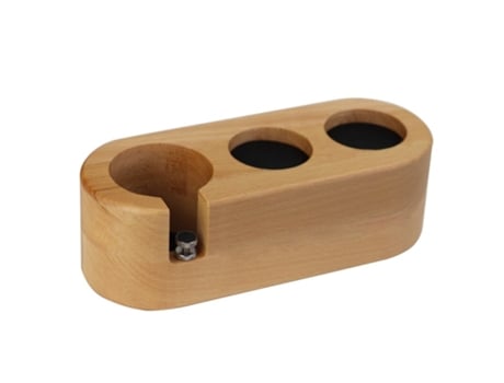 Tenedor de prensa de café soporte de manija de madera maciza Polvo de martillo pulverizador 58 Polvo Presser 51mm Máquina de café Máquina de café M...
