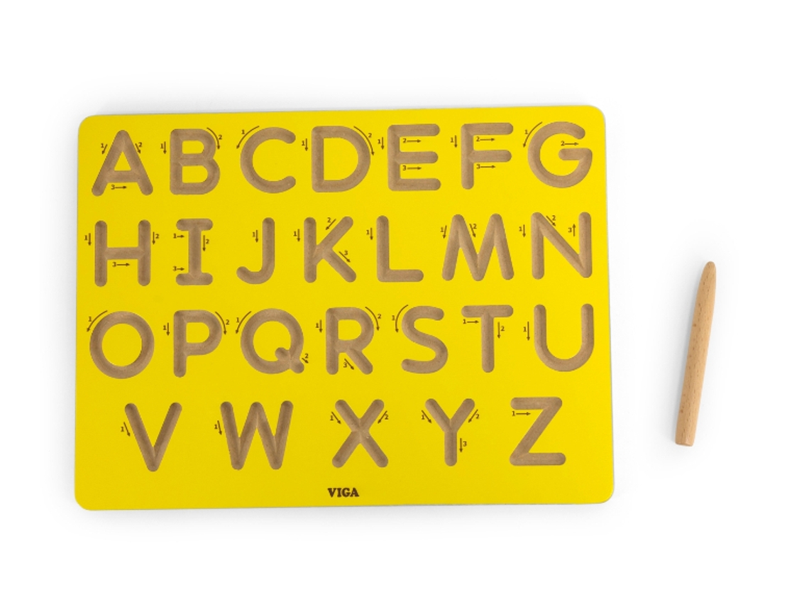 Portapapeles de madera Viga letras mayúsculas