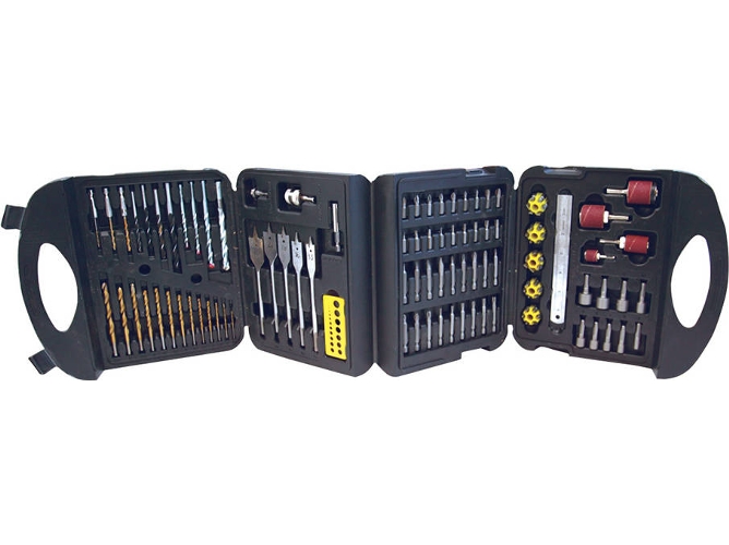 Maletín con Accesorios para Taladros SILVERLINE 633808 - 113 piezas