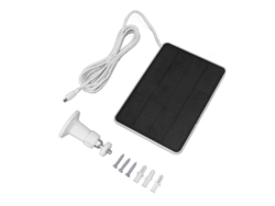 Panel Solar De 4w 5v Para Cámara De Seguridad Inalámbrica Exterior Ip65 Con Soporte Ajustable - Blanco