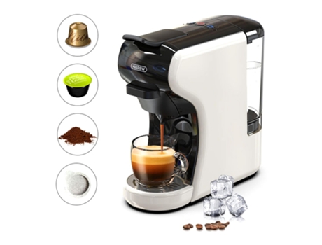 Cafetera Espresso HiBREW H1A 1450W 19Bar Extracción Caliente/Fría 4 en 1 Cafetera de Cápsulas Múltiples
