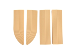 4 Protectores De Goma Universales Para Puertas De Aspiradoras De Sillas De Ruedas (no Requieren Montaje) Beige