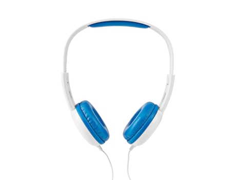 Auriculares Faixa Conexão Comprimento NEDIS Azul
