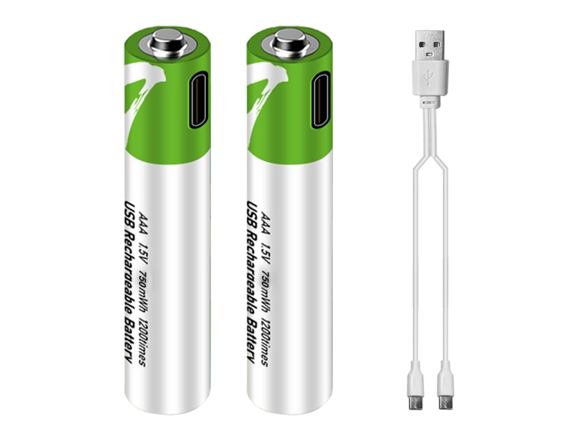 Batería Recargable De Litio Aaa Con Puerto Usb Tipo C De 1,5 V Y 750 Mwh Para Cerradura De Combinación.