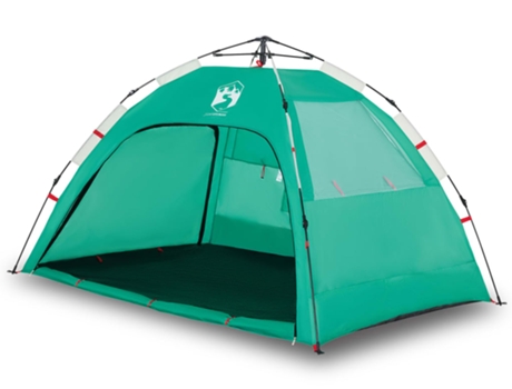 Tienda de playa 2 personas VIDAXL impermeable apertura rápida verde