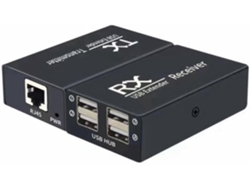 Extensor Usb De 120m, Concentrador Usb1 De 1 A 4 Puertos, Un Receptor.