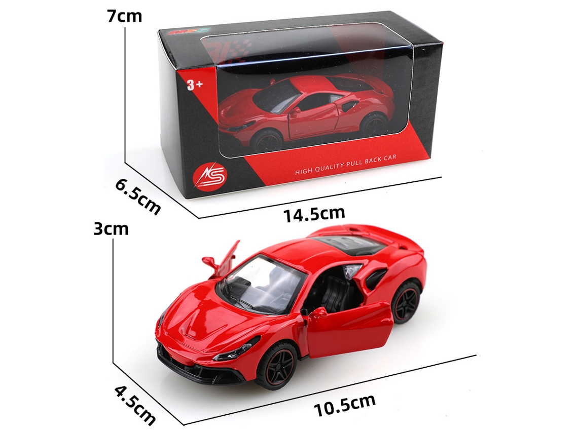 Modelo De Coche De Metal Fundido A Presión Simulado, Escala 1/36, Juguete Para Niños