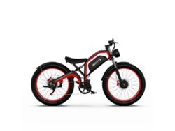 Bicicleta Eléctrica DUOTTS N26 Motor 750W*2 Batería 48V20Ah Autonomía 60Km Frenos a Disco Negro Rojo