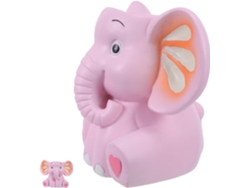 Portalápices De Resina Con Forma De Elefante Rosa, 12 X 12 X 10 Cm.