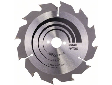Disco de Sierra Circular BOSCH Optiline Madera 160x20/16x1.8 mm - 12